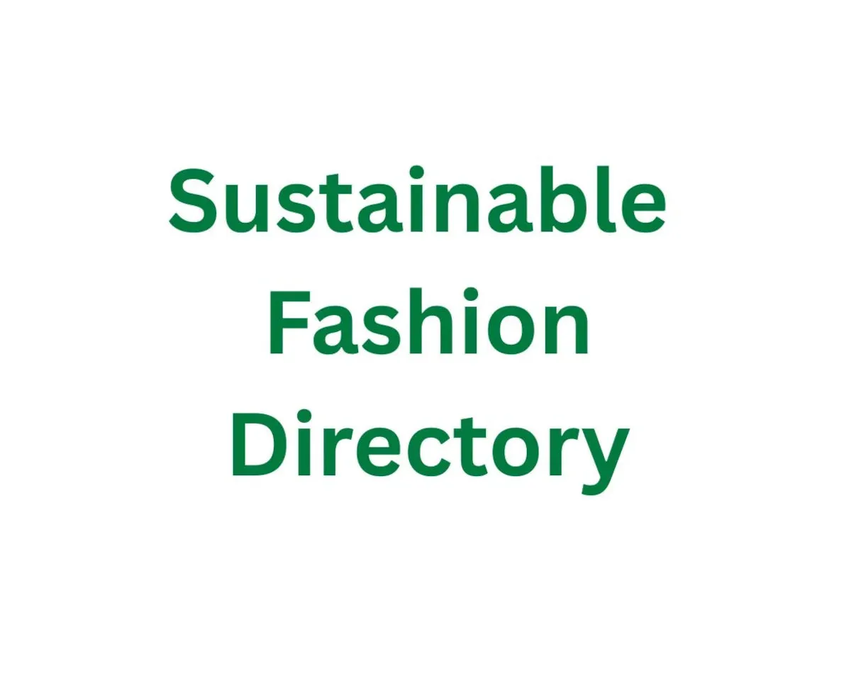 Screenshot of the Sustainable Fashion Directory project