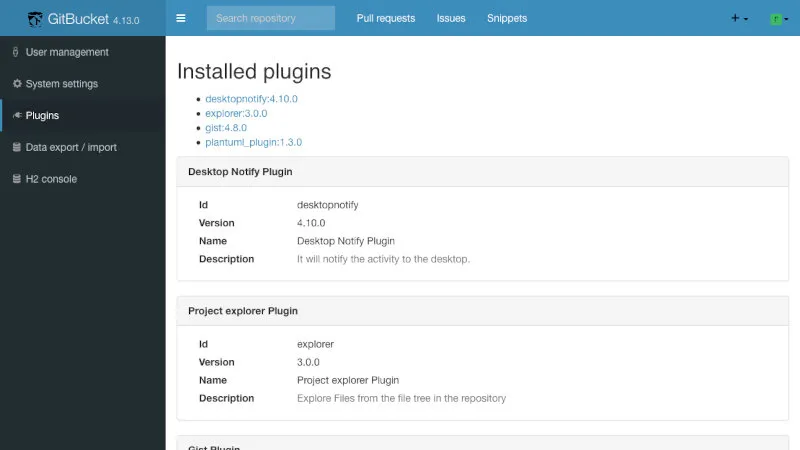 GitBucket Plugin System