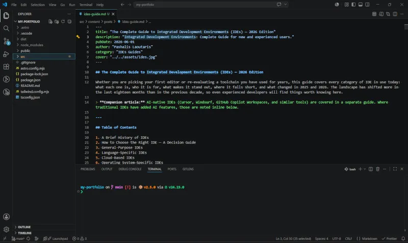 The Complete Guide to Integrated Development Environments (IDEs) — 2026 Edition